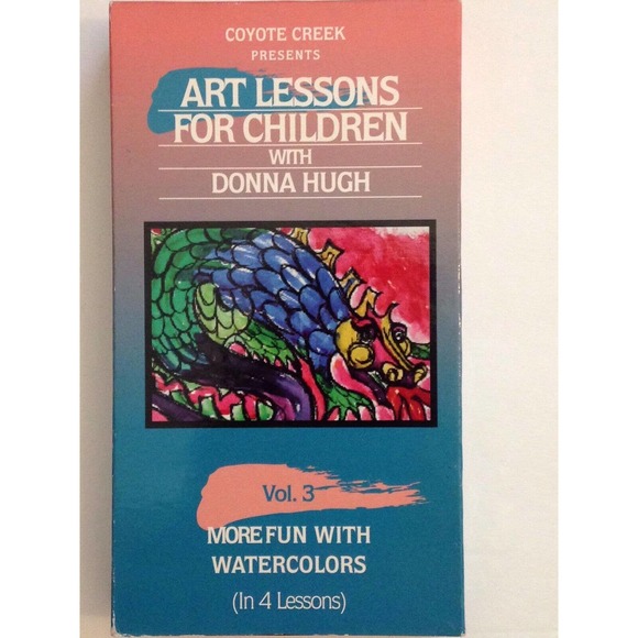 Art Lessons For Children Donna Hugh More Fun With Watercolors VHS Homeschool - Picture 1 of 3